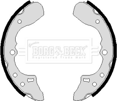 BORG & BECK Комплект тормозных колодок BBS6120